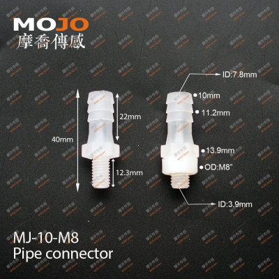 MJ-10-M8 Barb 10mm ture thread 8mm only connector