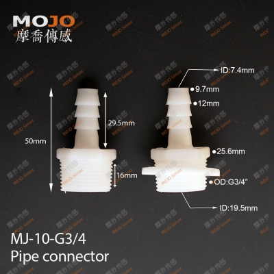 MJ-10-G3/4 Barb 10mm ture thread G3/4\" only connector